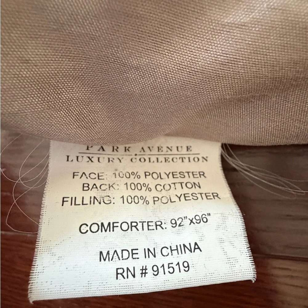 Madison Park Abigail Sky Blue and Brown Queen Comforter with 2 Pillow Shams